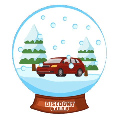 Christmas Snow Sticker by Discount Tire