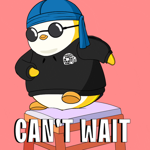 Excited Penguin GIF by Pudgy Penguins