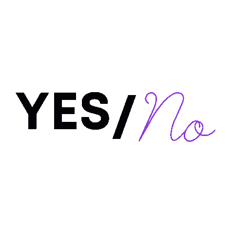 Yes No Sticker