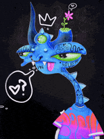narisofka illustration nft monster tattoo GIF