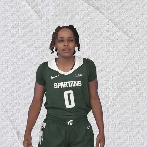 Confused Womens Basketball GIF by Michigan State Athletics