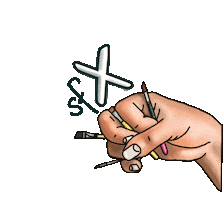 Brush Facepainting Sticker