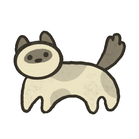 Cat Melting Sticker
