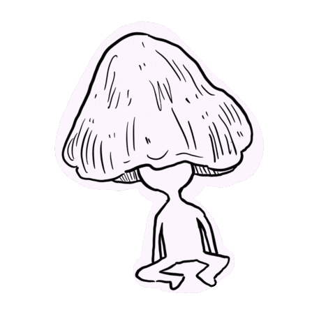 Chill Mushroom Sticker