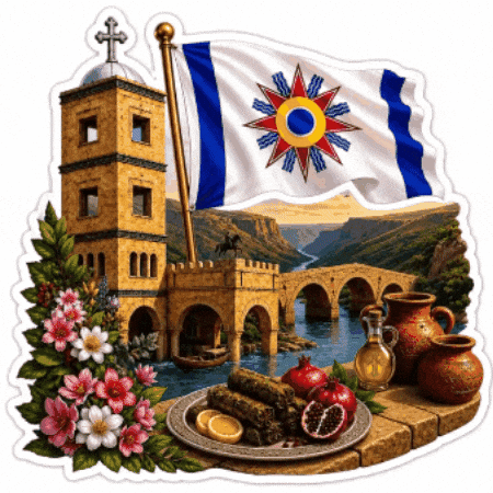 Flag Jesus GIF by chaldeanmediahistory