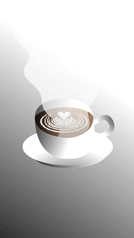 Cafe Latte Illustration GIF by Ricardo Martínez
