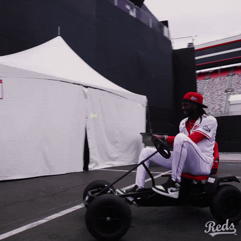 Car Speed GIF by Cincinnati Reds
