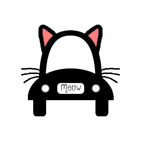 Meow Coche Sticker by Tras las Huellas del Gato | Lidia