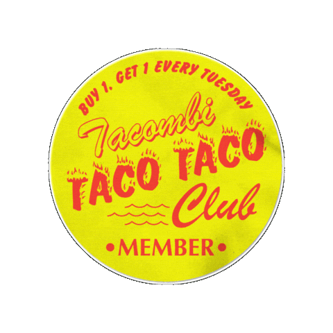 Tacos Taco Tuesday Sticker by Tacombi