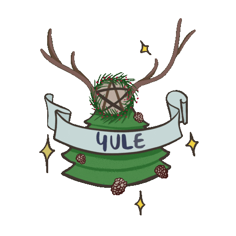 Winter Solstice Stars Sticker