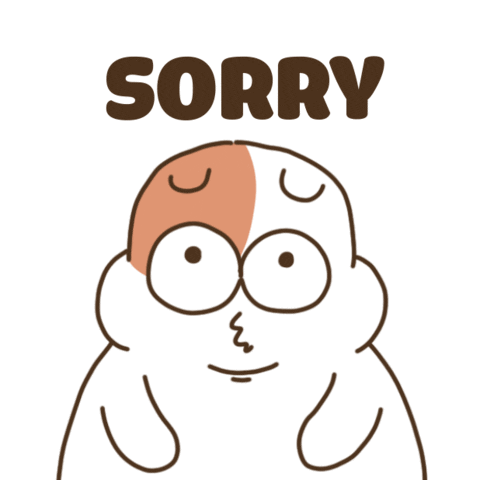 Sorry Forgive Me Sticker by Zookiz