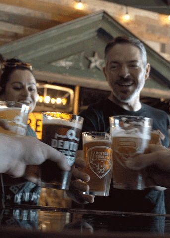 Beer Cheers GIF by Discover Denton - Find & Share on GIPHY