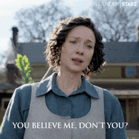 You Believe Me Caitriona Balfe GIF by Outlander
