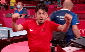 Celebrate Table Tennis GIF by International Paralympic Committee