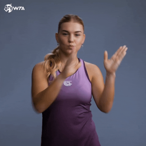 Cheers Applause GIF by WTA