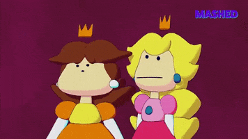 Scared Princess Peach GIF by Mashed