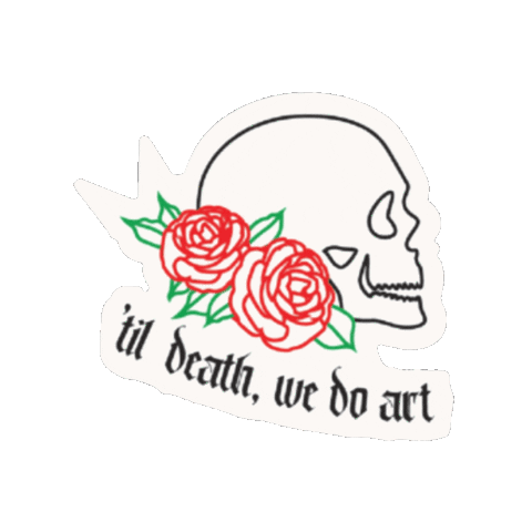 Art Museum Skull Sticker by Southern Utah Museum of Art