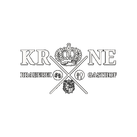 Krone Sticker by Brauerei Loscher