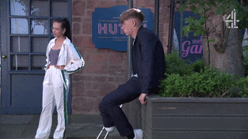 Girl Reaction GIF by Hollyoaks
