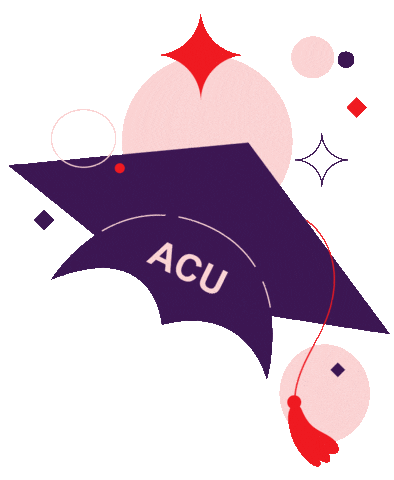 Mortarboard Graduation Hat Sticker by Australian Catholic University