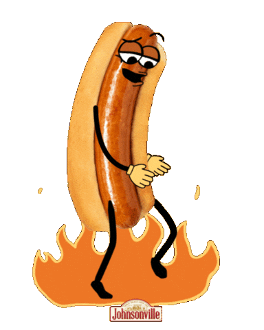 March Madness Fire Sticker by Johnsonville