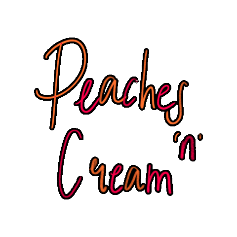 Cream Peaches Sticker by Fruity Booty