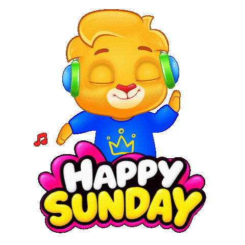 Relaxed Happy Day Sticker by Lucas and Friends by RV AppStudios