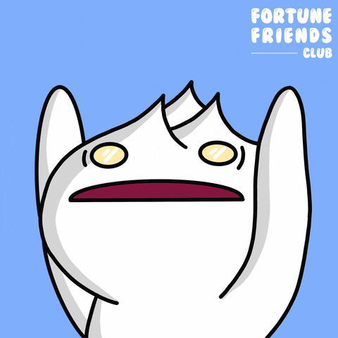 FortuneFriends_ food wave help character GIF