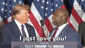 Donald Trump Love GIF by PBS NewsHour