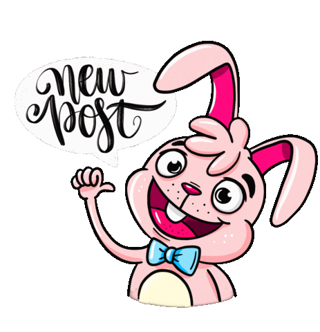 Pink Cartoon Sticker