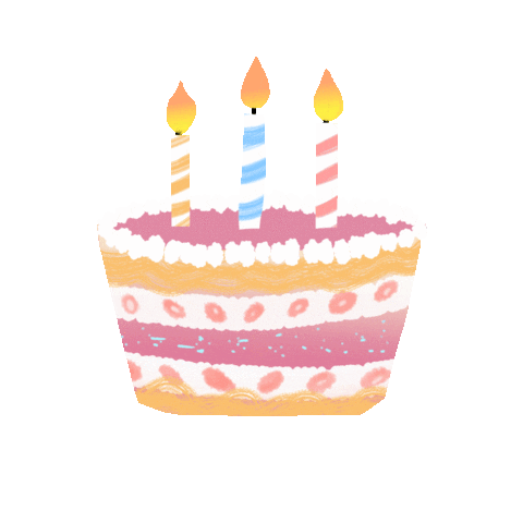Happy Birthday cake three years old