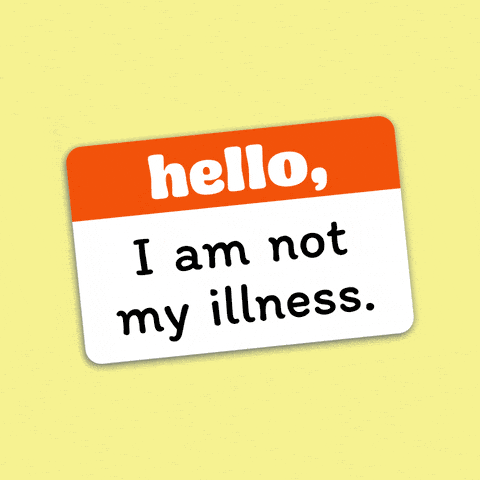 Hello, I am not my illness sticker