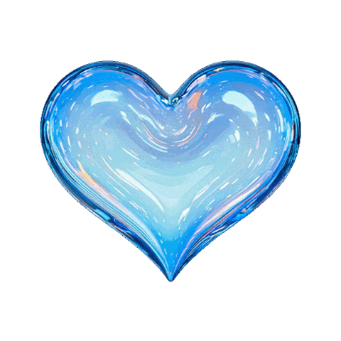 Heart Chrome Sticker
