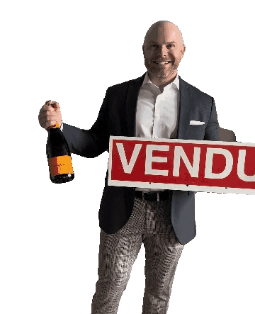 Champagne Vendu Sticker by CarlCousineau