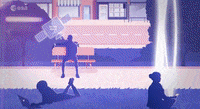 european space agency animation GIF