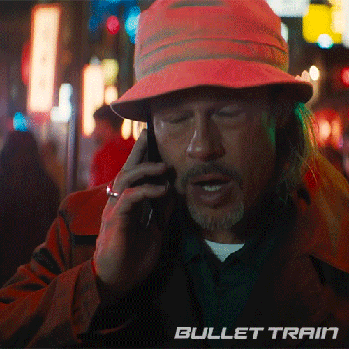 Nervous Brad Pitt GIF by Bullet Train