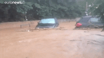 athens flooding GIF by euronews