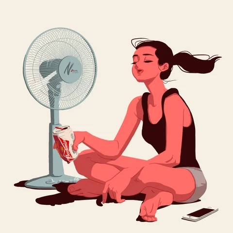 Heat Wave Girl GIF