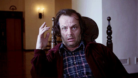  reaction wtf confused the shining jack nicholson GIF