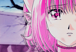 pink crying GIF