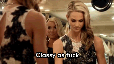 classy real housewives GIF