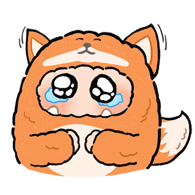 Sad Fox Sticker by OHKU