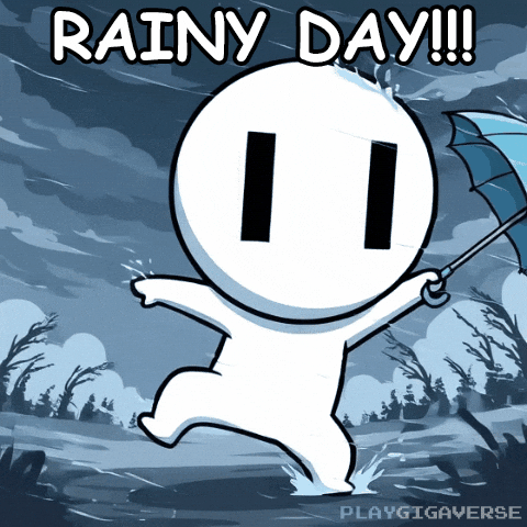 Raining Like Crazy Rainy Day GIF