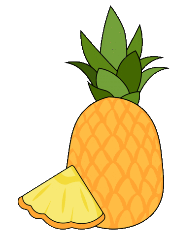 Wellness Pineapple Sticker by Golde