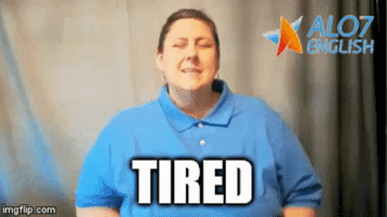tired total physical response GIF by ALO7.com
