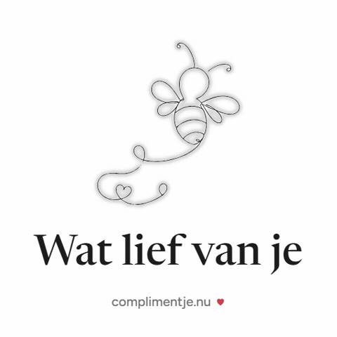 Bee Thank You GIF by Complimentje