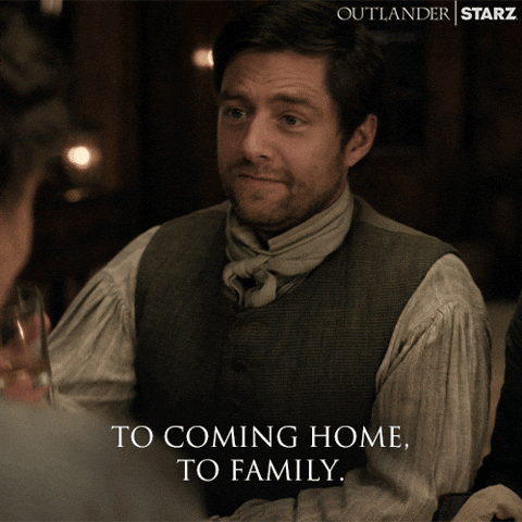 Coming Home Cheers GIF by Outlander