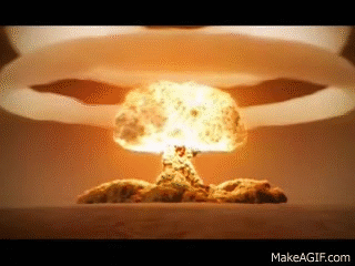 Image result for Nuclear Explosion animated gif