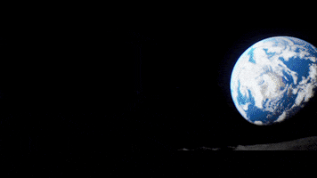 Landing Outer Space GIF by Aku's World