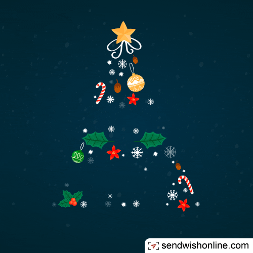 Happy Merry Christmas GIF by sendwishonline.com